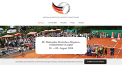 Desktop Screenshot of juengsten-tennis.de